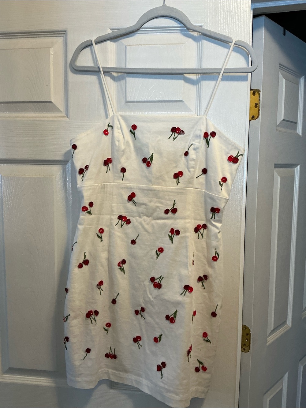 New Anthropologie MAEVE 3D Cherry Mini Dress